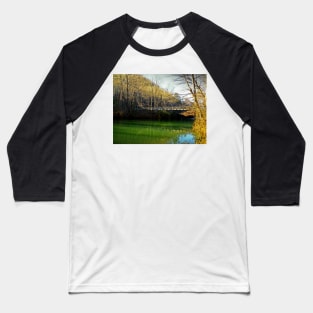 Bridge Over Green Water Baseball T-Shirt